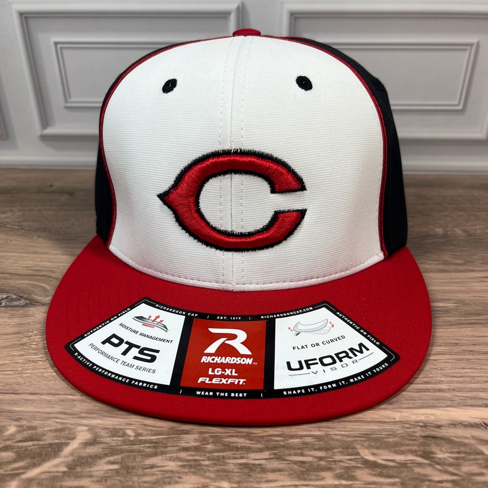 Cincinnati Reds Baseball Hat Mens Richardson Flexfit Embroidered Cap LG-XL